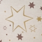 Preview: Kissenhülle creme mit Sternen