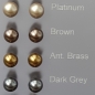 Preview: Stecker Perle 6 mm - Antique Brass