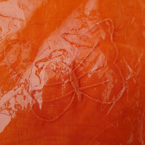 Schlaufenvorhang "Schmetterling" orange