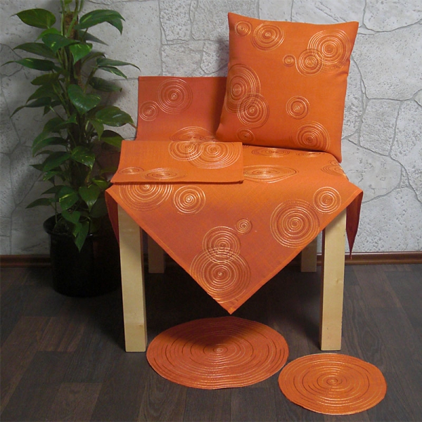 Deckchen 25 cm Durchmesser - orange