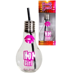 Glühbirnen-Glas "Hot Girl"