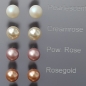 Preview: Stecker Perle 6 mm - Cream Rose