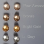 Preview: Stecker Perle 6 mm - Bright Gold