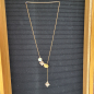 Preview: Lange Kette in Gold mit Brauntönen