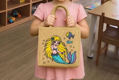 Jute Kindertasche "Meerjungfrau"