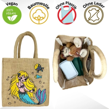Jute Kindertasche "Meerjungfrau"