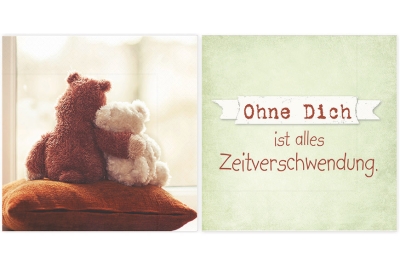 Serviette "Ohne Dich"