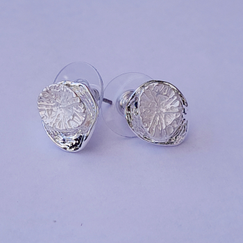 Ohrstecker versilbert