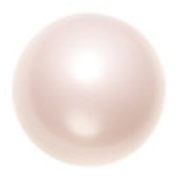 Stecker Perle 6 mm - Cream Rose