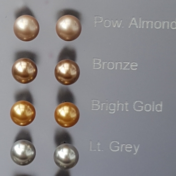 Stecker Perle 6 mm - Bronze