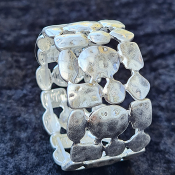 Armband elastisch, versilbert