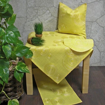 Deckchen 35 x 50 cm - gelb