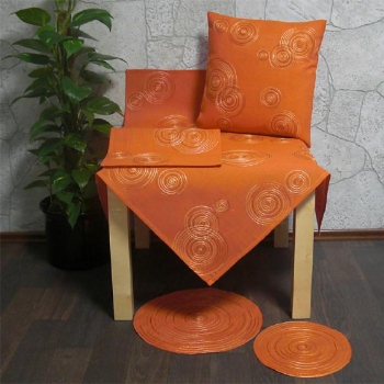 Deckchen 35 cm Durchmesser - orange