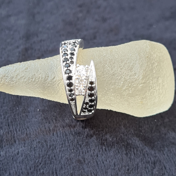 Elastischer Ring, versilbert