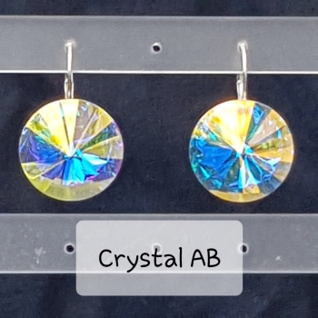 Ohrhänger 18 mm - Crystal AB