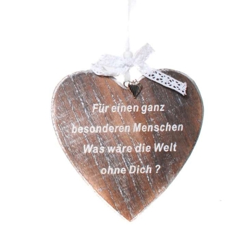 Holz-Herz "Für einen ganz besonderen Menschen"