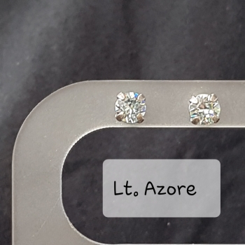 Ohrstecker - Light Azore - 6 mm