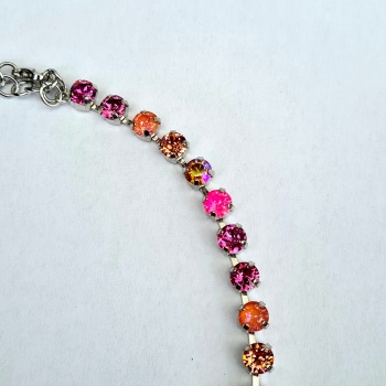 Collier 6mm Orange/Pink Ignite Mix