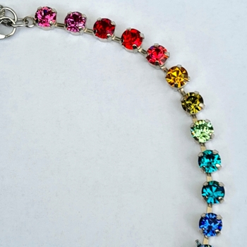 Collier 6mm - Regenbogen