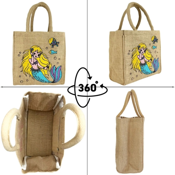 Jute Kindertasche "Meerjungfrau"