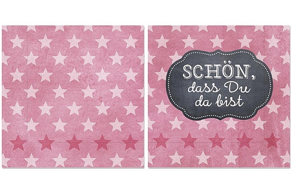 Serviette "Schön, dass Du da bist"