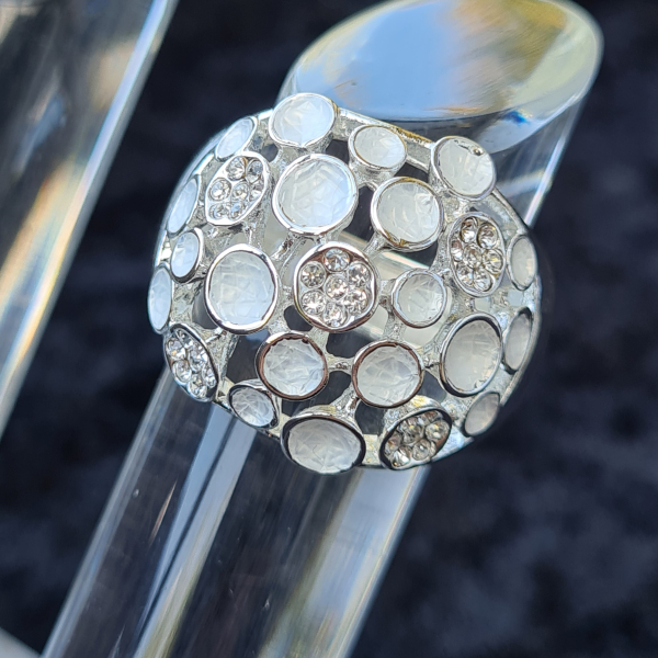 Ring versilbert, matt/glänzend