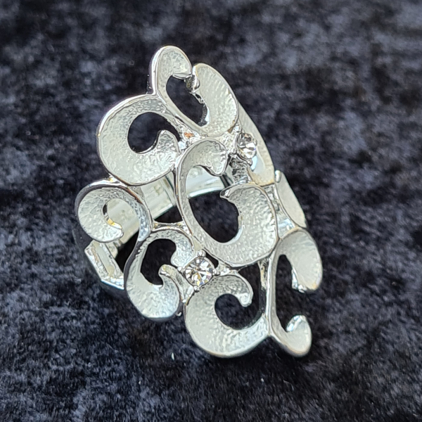 Ring versilbert, matt/glänzend