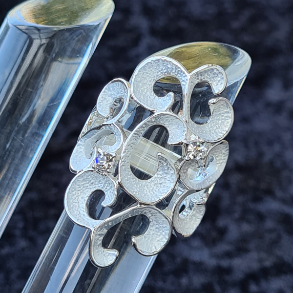 Ring versilbert, matt/glänzend