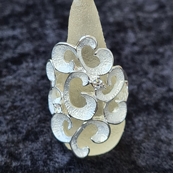 Ring versilbert, matt/glänzend