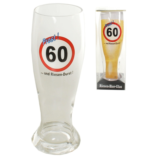 Riesen-Bierglas "60"