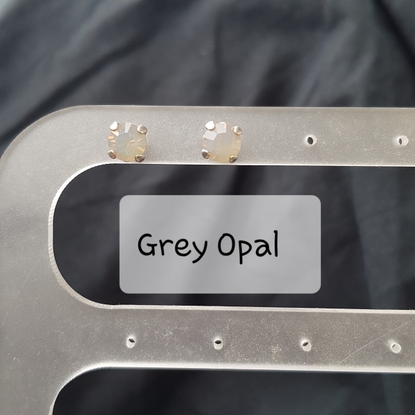 Ohrstecker - Grey Opal - 6 mm Ohrstecker - Grey Opal - 6 mm