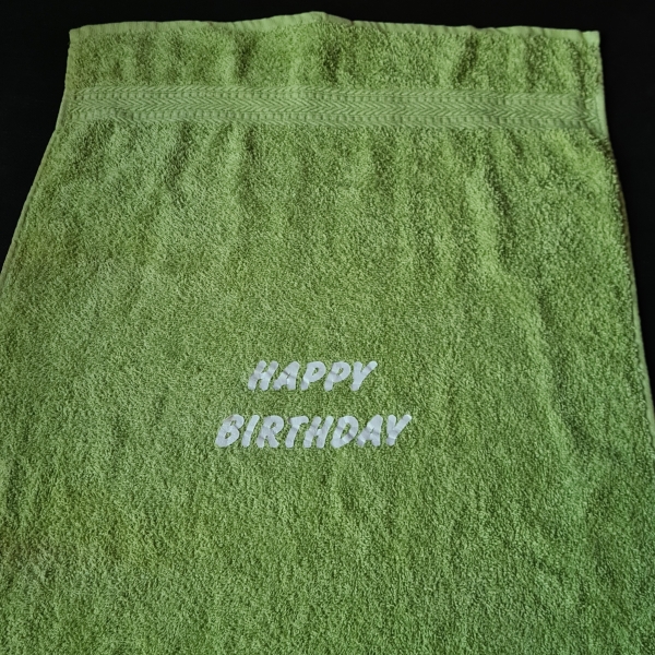Handtuch "Happy Birthday"