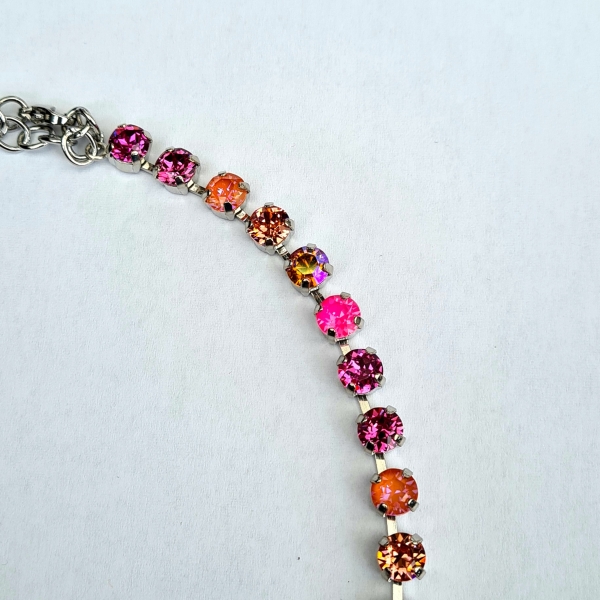 Collier 6mm Orange/Pink Ignite Mix