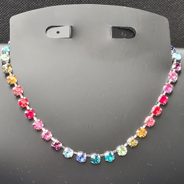 Collier 6mm - Regenbogen