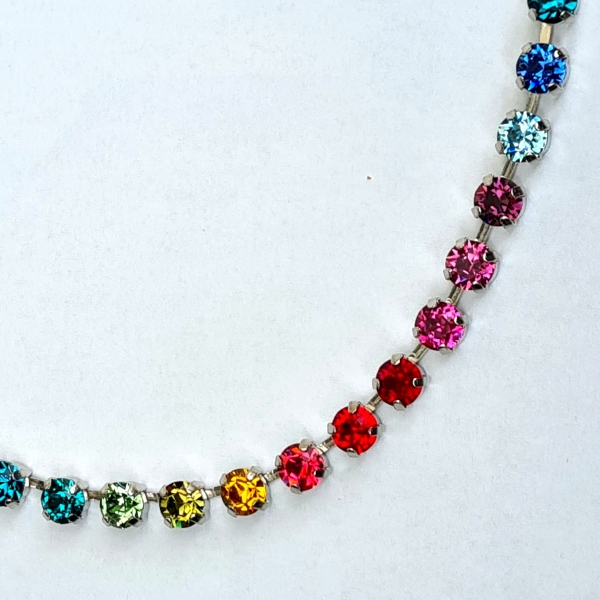 Collier 6mm - Regenbogen
