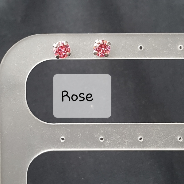 Ohrstecker - Rose - 6 mm