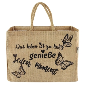 Jute Tasche "Leben genießen"