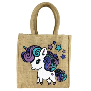 Jute Kindertasche " Einhorn"