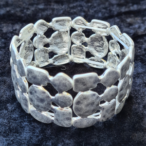 Armband elastisch, versilbert
