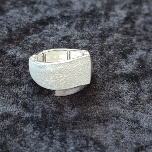 Ring versilbert, matt/glänzend