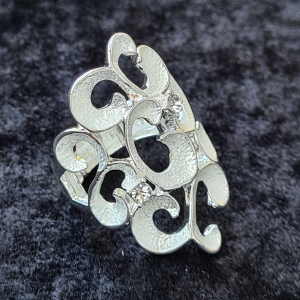 Ring versilbert, matt/glänzend