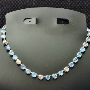 Collier 6mm - Blau/Sky/Ignite Mix